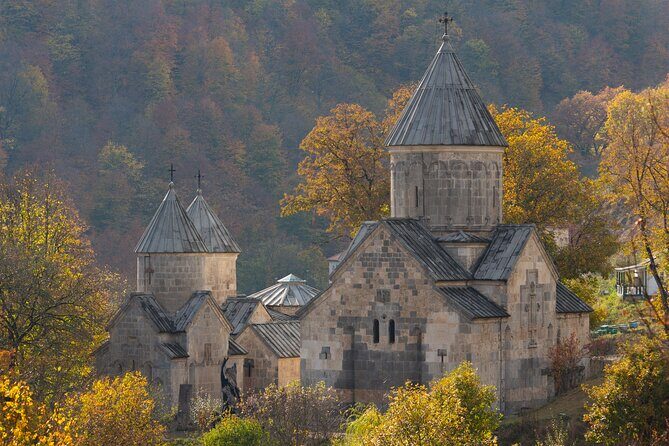 From Yerevan:Sevan, Dilijan, Haghartsin, Goshavank, Lake Parz - Lake Parz finish plus an Ijevan wine-and-brandy tasting option