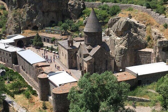 Garni, Geghard, Charent's Arch, Symphony of Stones & LavashBaking - Charents Arch on the Yerevan–Garni highway: Mount Ararat, uninterrupted